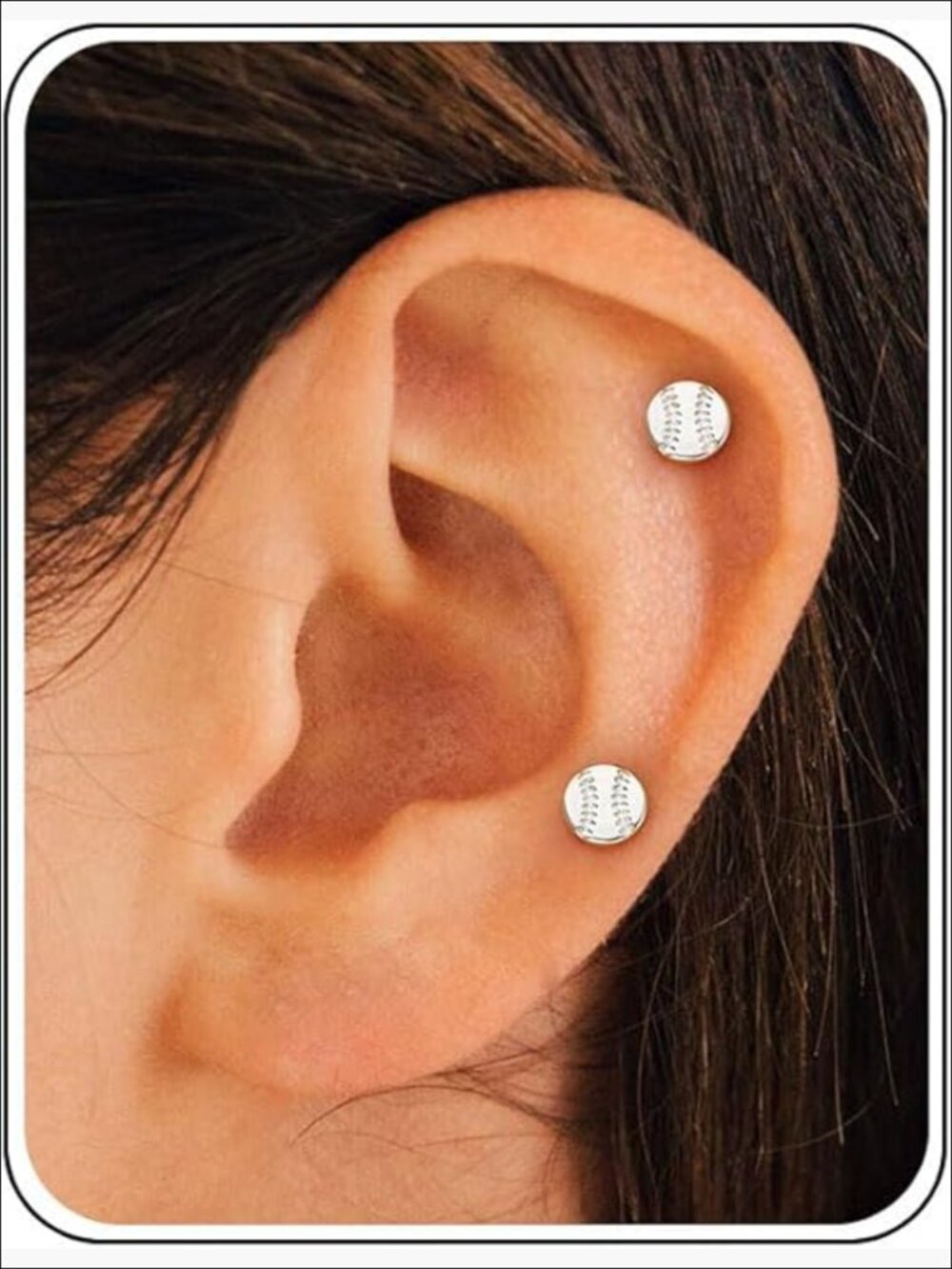14K Gold/Silver Plated Flat Back Stud Earrings Hypoallergenic